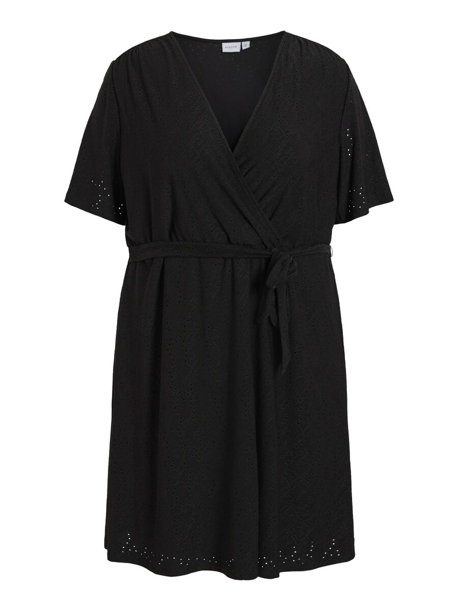 Vila CURVE - SHORT DRESS, Black, highres - 14096176_Black_001.jpg