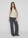 VILA SHORT SLEEVED  KNITTED TOP, Birch, highres - 14102700_Birch_005.jpg