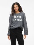 Product image thumbnail - VIMELIE RUNDHALS STRICKPULLOVER, Medium Grey Melange | 1