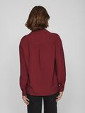 VILA VIDOMIRA V-NECK LONG SLEEVED SHIRT, Cabernet, highres - 14095705_Cabernet_004.jpg