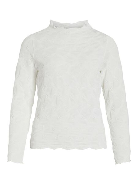Vila HIGH NECK LONG SLEEVED TOP, Cloud Dancer, highres - 14091225_CloudDancer_001.jpg