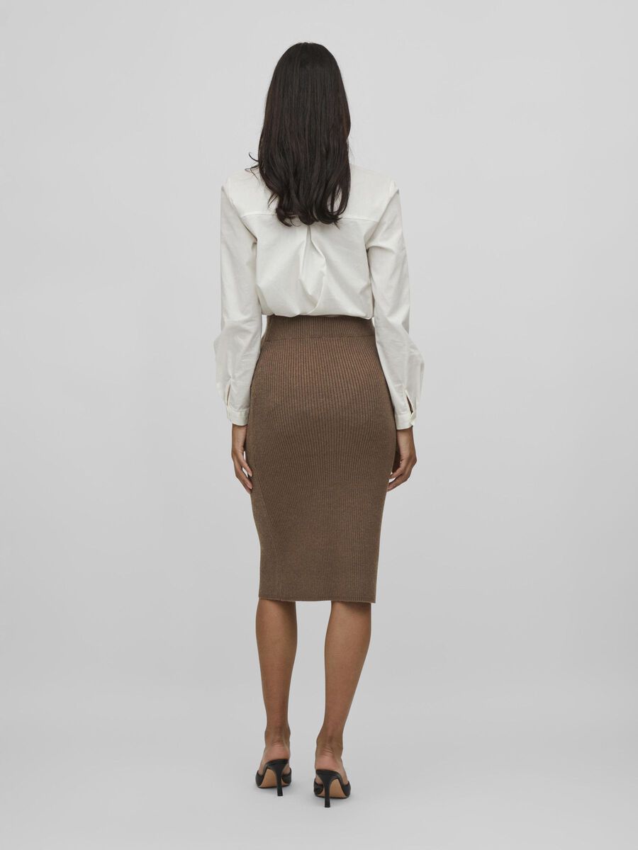 VILA KNITTED PENCIL SKIRT, Crocodile, highres - 14071794_Crocodile_958898_004.jpg