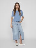 VILA ROUND NECK SHORT SLEEVED TOP, Blissful Blue, highres - 14104164_BlissfulBlue_005.jpg