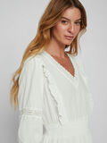 Vila 3/4-SLEEVED SHORT DRESS, Cloud Dancer, highres - 14083703_CloudDancer_007.jpg