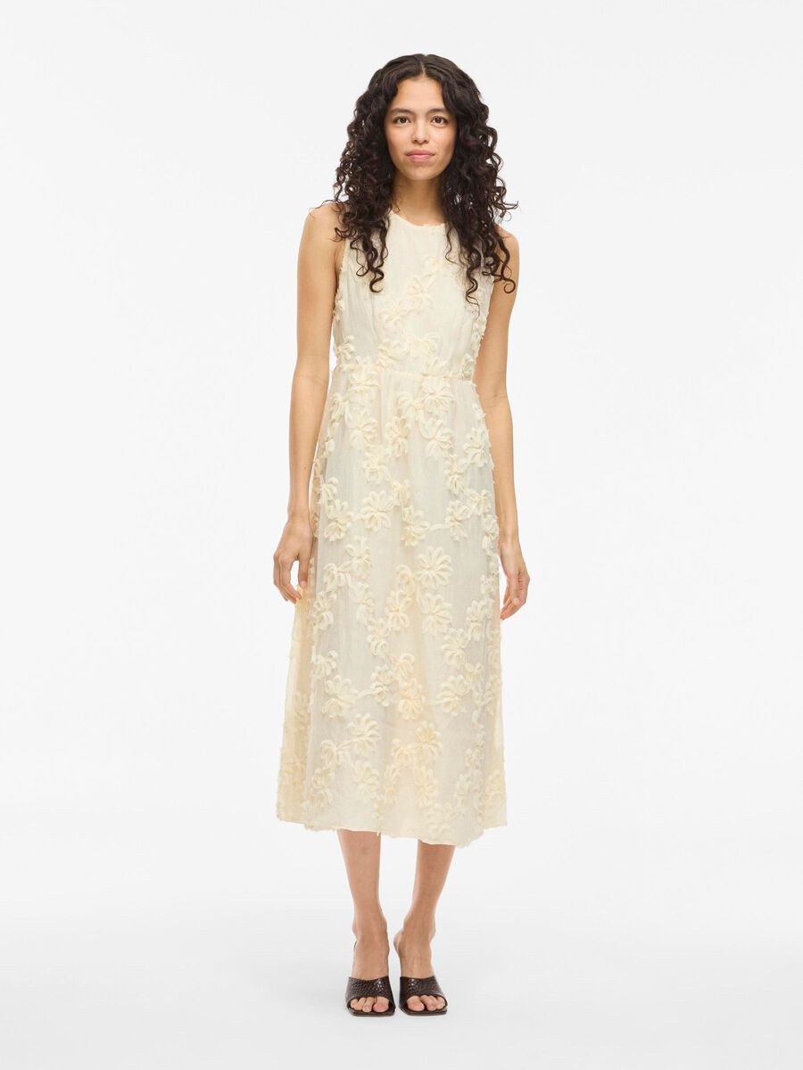 VILA VIAGNES - SANS MANCHES ROBE MI-LONGUE, Birch, highres - 14110863_Birch_003.jpg