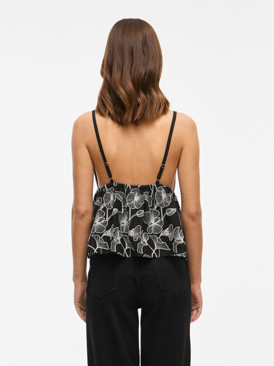VILA VISARA V-NECK STRAP TOP, Black, highres - 14112317_Black_1236708_004.jpg