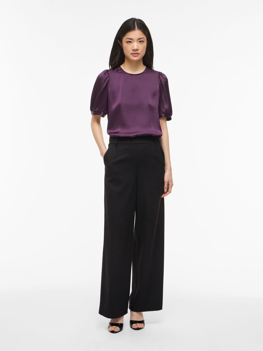 Carousel image - VISOFIE RONDE HALS TOP MET KORTE MOUWEN, Winetasting | 4