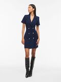 Product image thumbnail - VICLARA SHORT SLEEVED BLAZER DRESS, Navy Blazer | 4