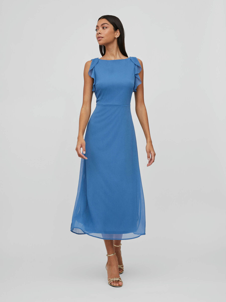 Vila RUCHES MAXI JURK, Federal Blue, highres - 14083213_FederalBlue_003.jpg