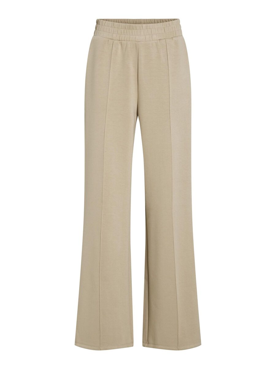 VILA HIGH WAIST WIDE-LEG TROUSERS, Feather Gray, highres - 14100439_FeatherGray_001.jpg