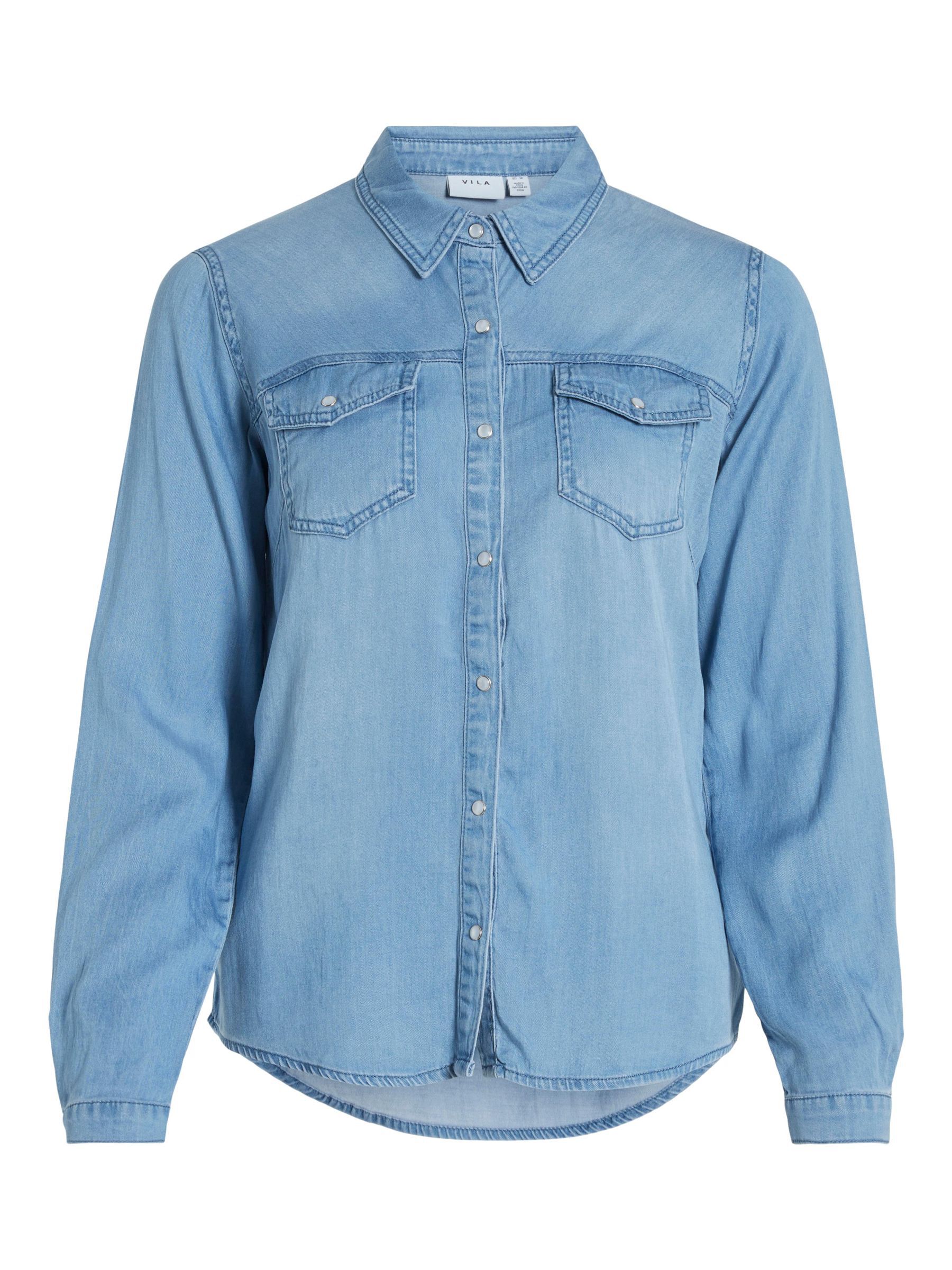 POCKET DENIM SHIRT Blue VILA