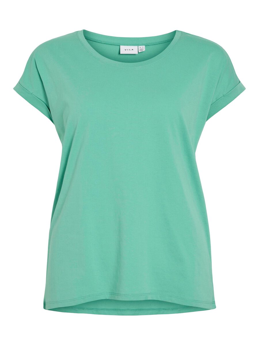 VILA VIDREAMERS RUND HALS T-SHIRT, Winter Green, highres - 14083083_WinterGreen_001.jpg