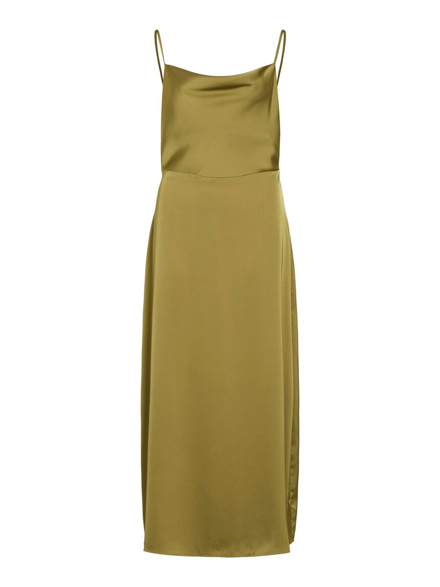 VILA VIRAVENNA STRAP OCCASION DRESS, Green Moss, highres - 14085601_GreenMoss_001.jpg