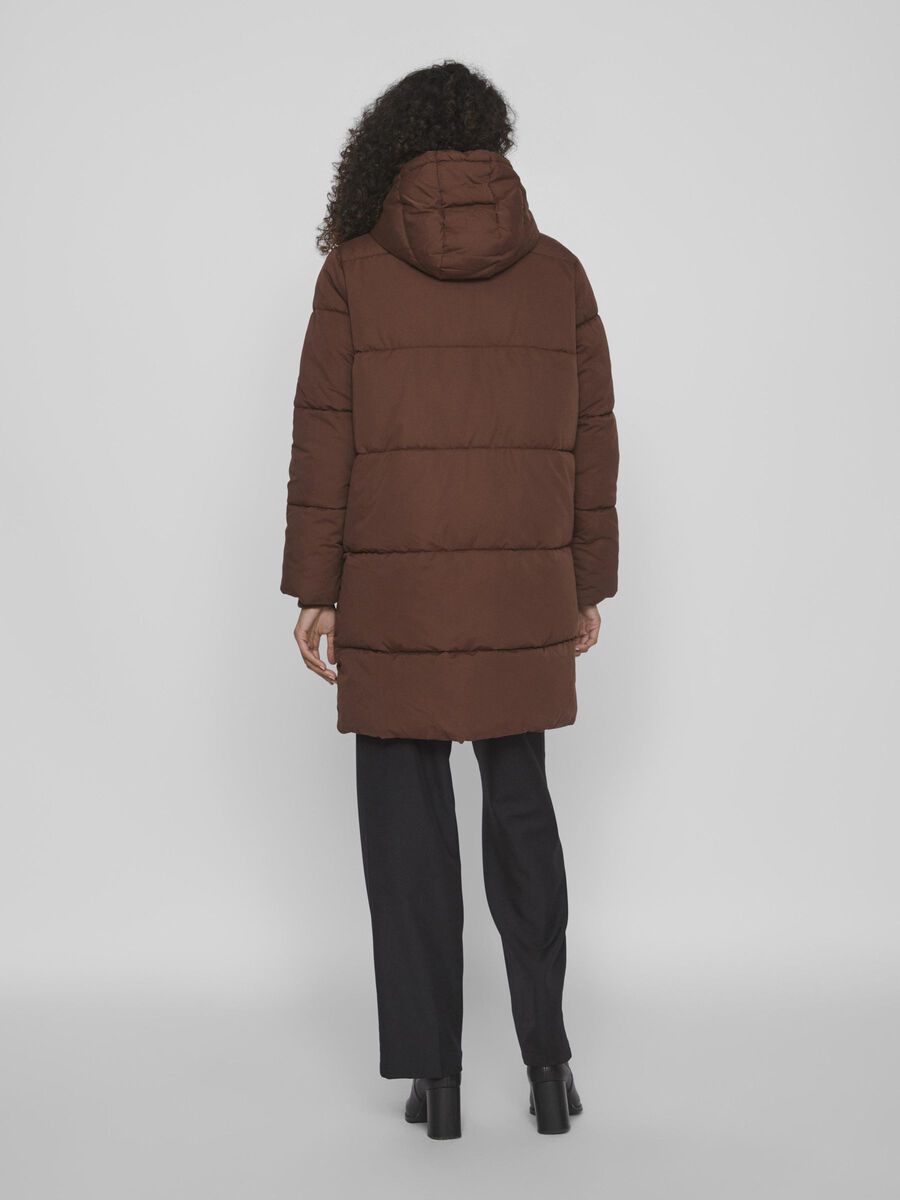 Vila HOODED PUFFER CAPPOTTO, Shaved Chocolate, highres - 14079826_ShavedChocolate_004.jpg