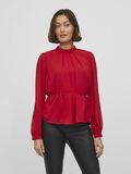 Vila TIE BELT BLOUSE, Pompeian Red, highres - 14083269_PompeianRed_003.jpg