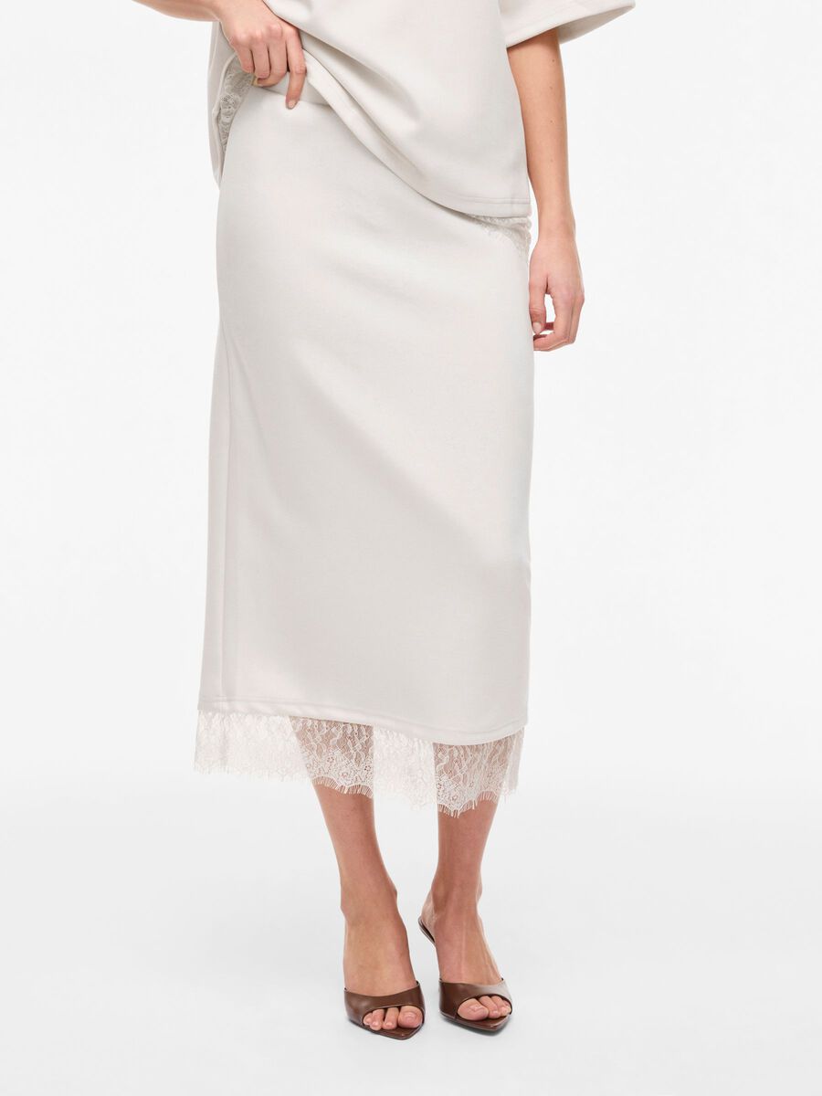 Product carousel image - VIEWIE LACE MIDI SKIRT, Birch | 1