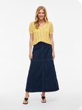VILA VICOBY SHORT SLEEVED KNITTED TOP, Pale Banana, highres - 14107039_PaleBanana_005.jpg