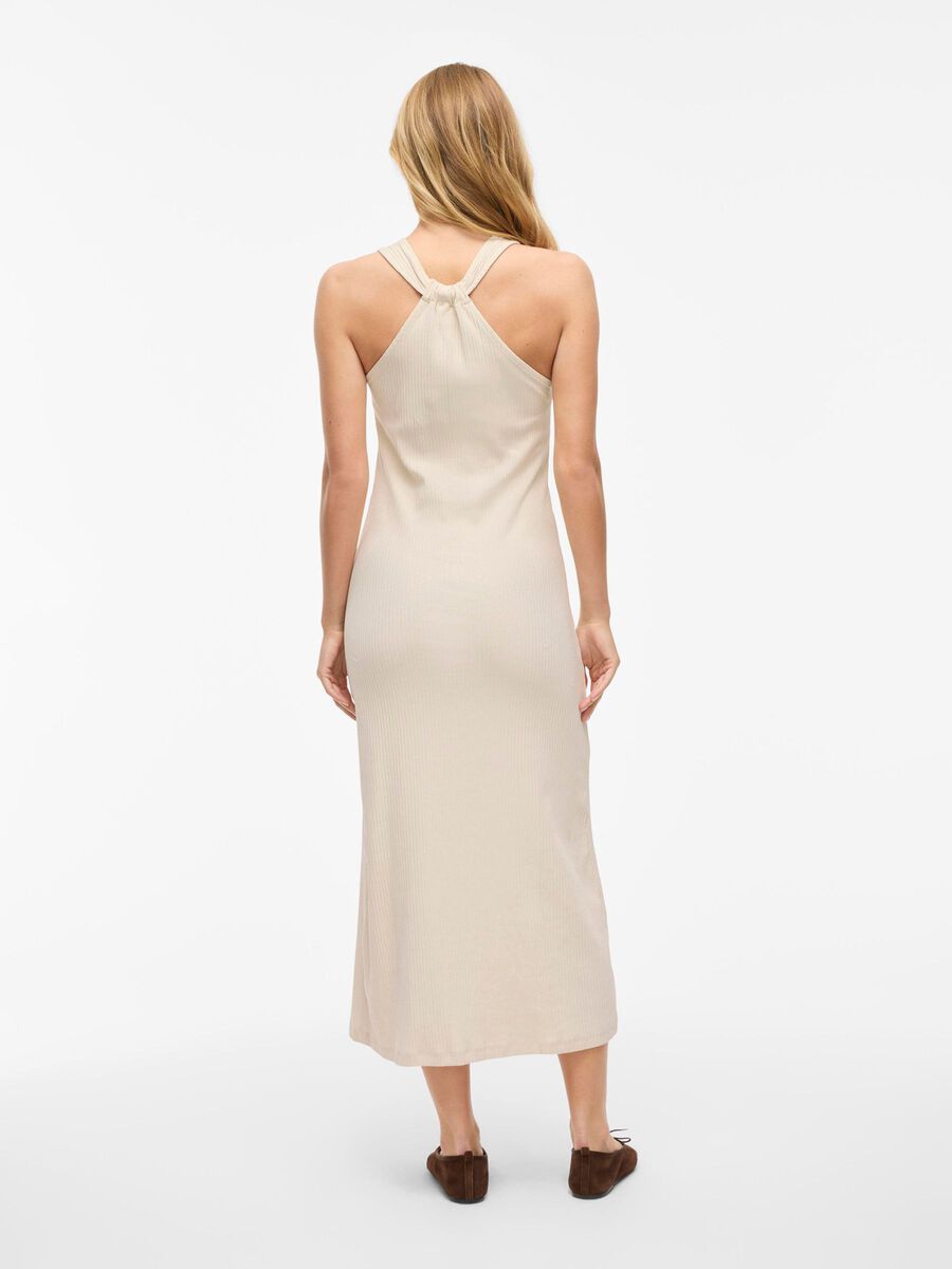 VILA VICOBY - SANS MANCHES ROBE MI-LONGUE, Birch, highres - 14107363_Birch_004.jpg
