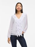 VILA VIANE FRILL LONG SLEEVED TOP, Snow White, highres - 14114604_SnowWhite_003.jpg