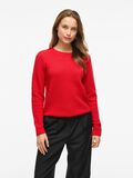 VILA VIDALO BASIC KNITTED PULLOVER, Poppy Red, highres - 14082767_PoppyRed_003.jpg