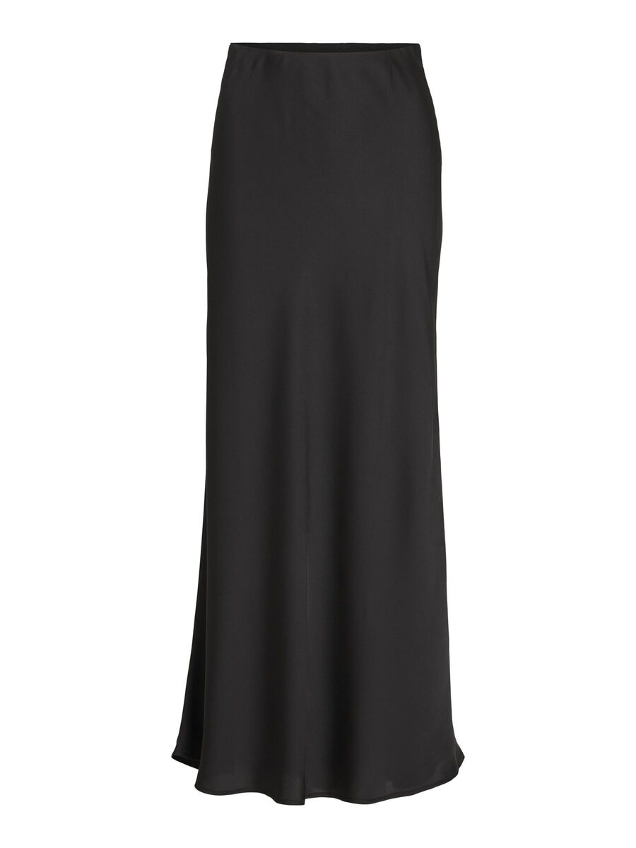 VILA HIGH WAIST MAXI SKIRT, Black, highres - 14100713_Black_001.jpg