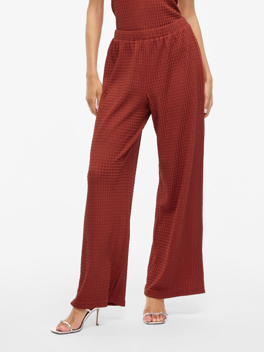 VILA VIGRY MID-WAIST BROEK, Red Ochre, highres - 14111225_RedOchre_003.jpg