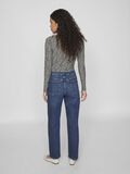 VILA VIKELLY HIGH-WAIST STRAIGHT FIT JEANS, Medium Blue Denim, highres - 14084730_MediumBlueDenim_1109295_004.jpg