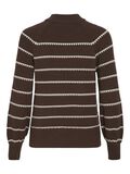 VILA GESTREIFTER STRICKPULLOVER, Coffee Bean, highres - 14094187_CoffeeBean_1108651_002.jpg