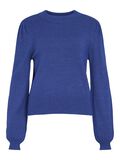 VILA HIGH NECK KNITTED PULLOVER, Mazarine Blue, highres - 14084179_MazarineBlue_1070203_001.jpg