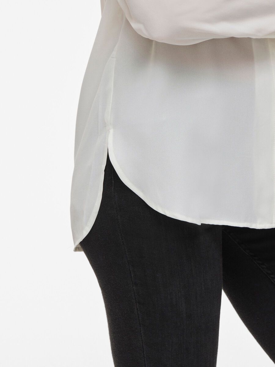 Carousel image - VILUCY HIGH LOW SHIRT, Snow White | 3