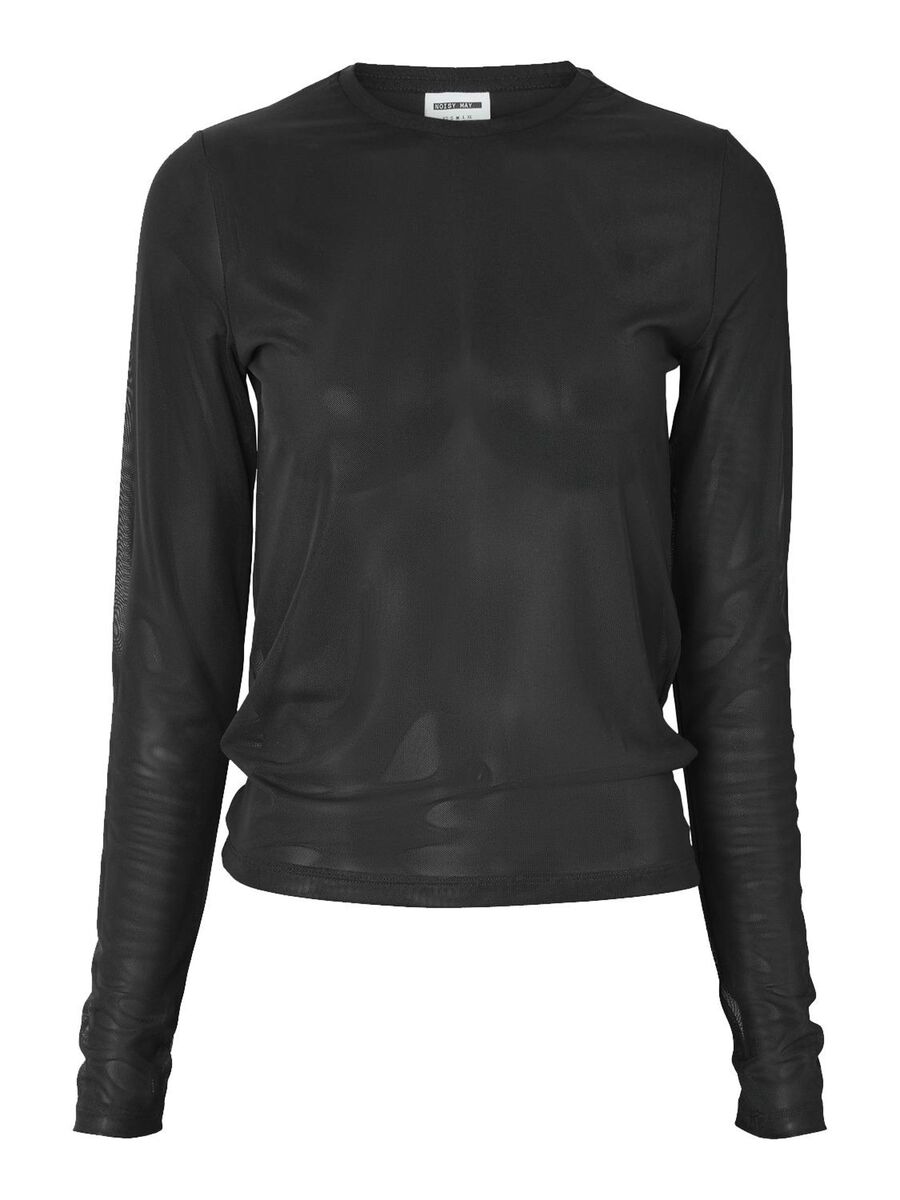 Noisy May LONG SLEEVED MESH TOP, Black, highres - 27023338_Black_001.jpg