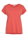VILA VIDREAMERS ROUND NECK T-SHIRT, Paprika, highres - 14083083_Paprika_001.jpg