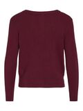 Vila BUTTONED CARDIGAN A MAGLIA, Beet Red, highres - 14084327_BeetRed_1038812_002.jpg