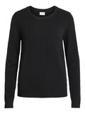 Vila ROUND NECK KNITTED PULLOVER, Black, highres - 14054177_Black_001.jpg