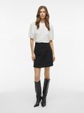 VILA ROUND NECK SHORT SLEEVED TOP, Optical Snow, highres - 14101667_OpticalSnow_005.jpg