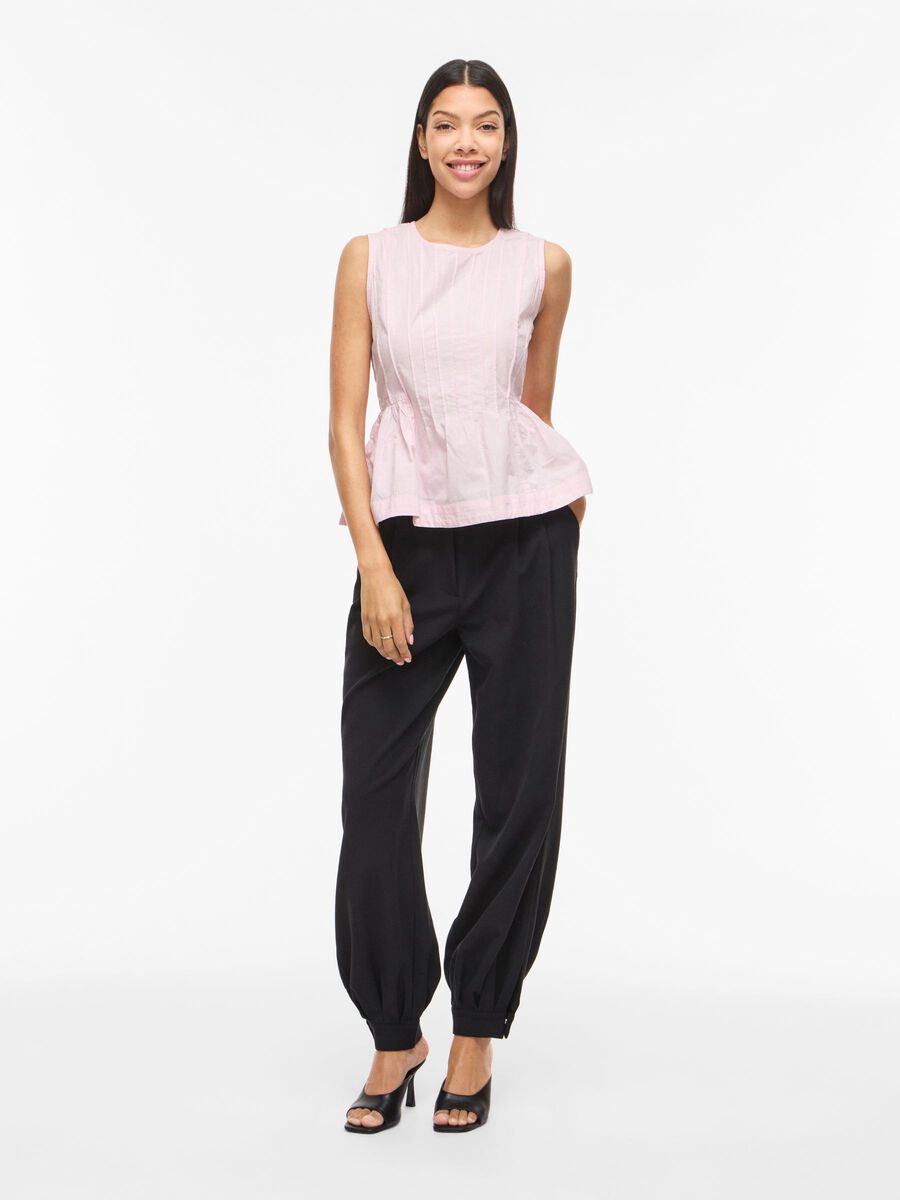 Carousel image - VIJIMBA RONDE HALS MOUWLOZE TOP, Cherry Blossom | 4