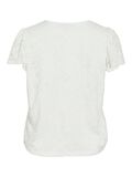 VILA VISTASIA V-NECK SHORT SLEEVED TOP, Snow White, highres - 14111231_SnowWhite_002.jpg