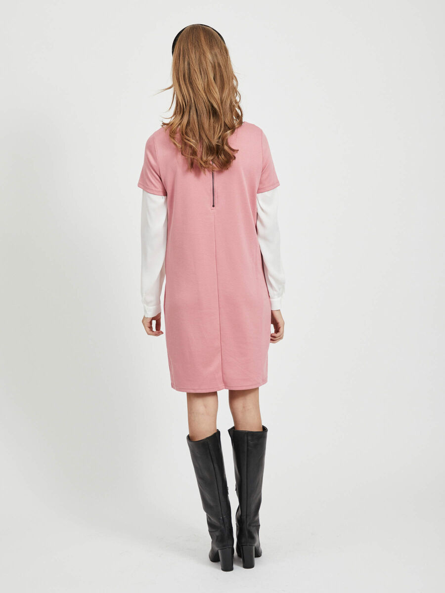 VILA BASIC FRÜHLINGS KLEID, Brandied Apricot, highres - 14032604_BrandiedApricot_004.jpg