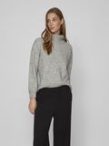 Vila À COL MONTANT PULL EN MAILLE, Light Grey Melange, highres - 14089446_LightGreyMelange_003.jpg