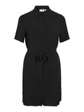 VILA SHORT SLEEVED SHIRT DRESS, Black Beauty, highres - 14101659_BlackBeauty_001.jpg