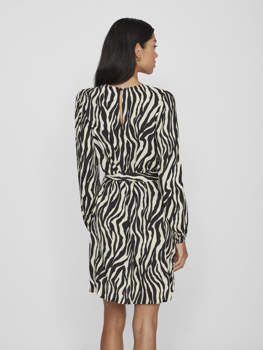 VILA LONG SLEEVED SHORT DRESS, Black Beauty, highres - 14102644_BlackBeauty_1148839_004.jpg