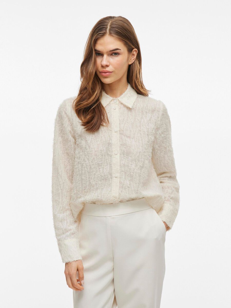 VILA LONG SLEEVED SHIRT, Birch, highres - 14103817_Birch_003.jpg