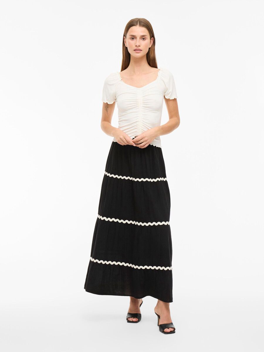 Carousel image - VIMANDA HIGH WAIST MAXI SKIRT, Black Beauty | 4