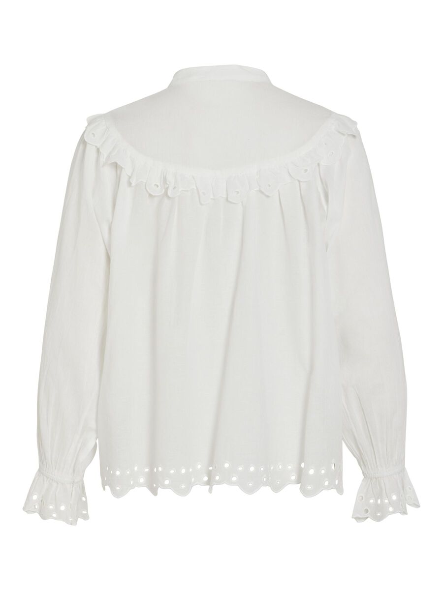 VILA LONG SLEEVED SHIRT, Snow White, highres - 14105144_SnowWhite_002.jpg