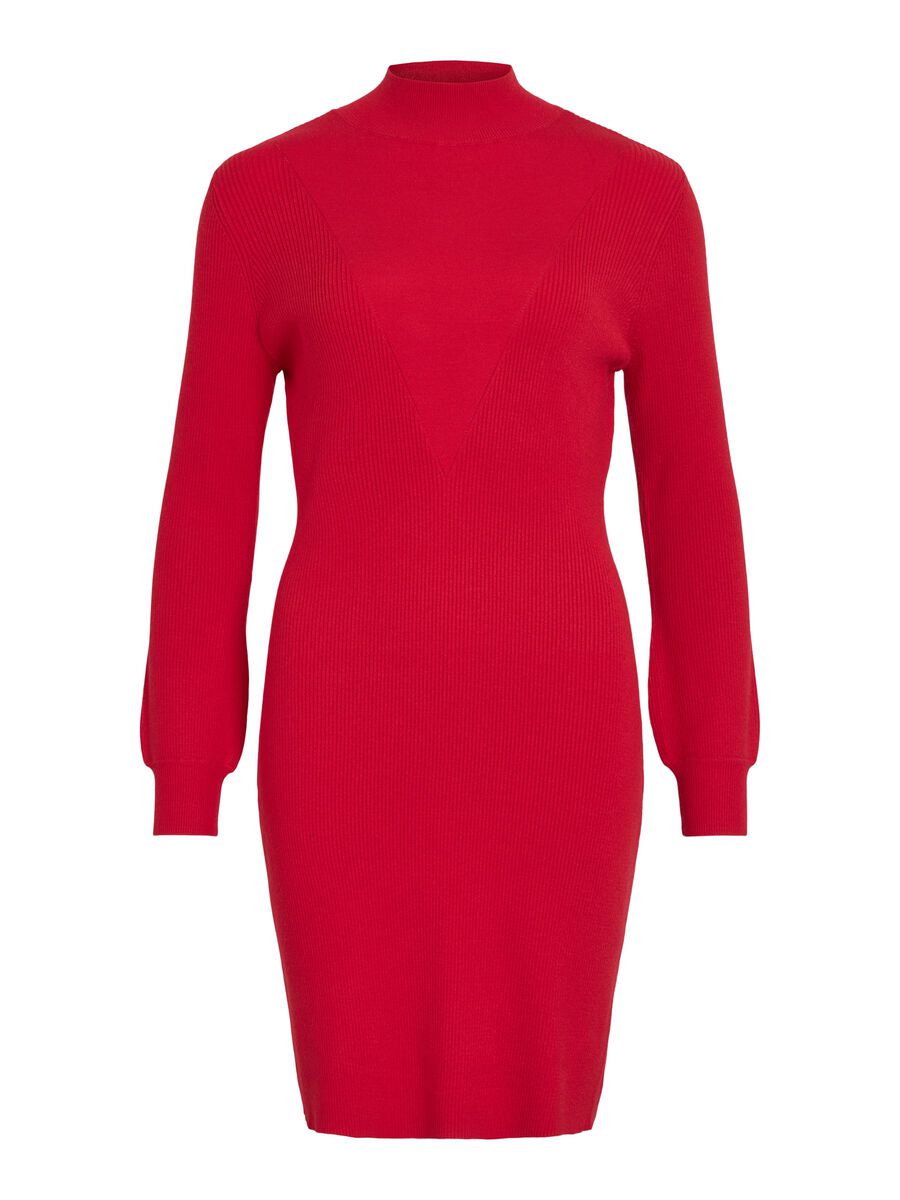 Product carousel image - VIKALIA KNITTED SHORT DRESS, Mars Red | 1