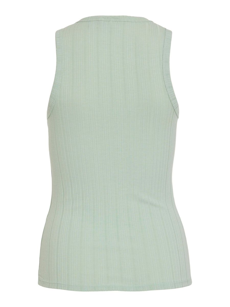 VILA ROUND NECK SLEEVELESS TOP, Silt Green, highres - 14105253_SiltGreen_002.jpg