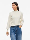 Product image thumbnail - VIKERRY HIGH NECK KNITTED PULLOVER, Cloud Dancer | 1