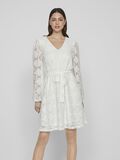 VILA TIE WAIST LONG SLEEVED DRESS, Egret, highres - 14095039_Egret_003.jpg
