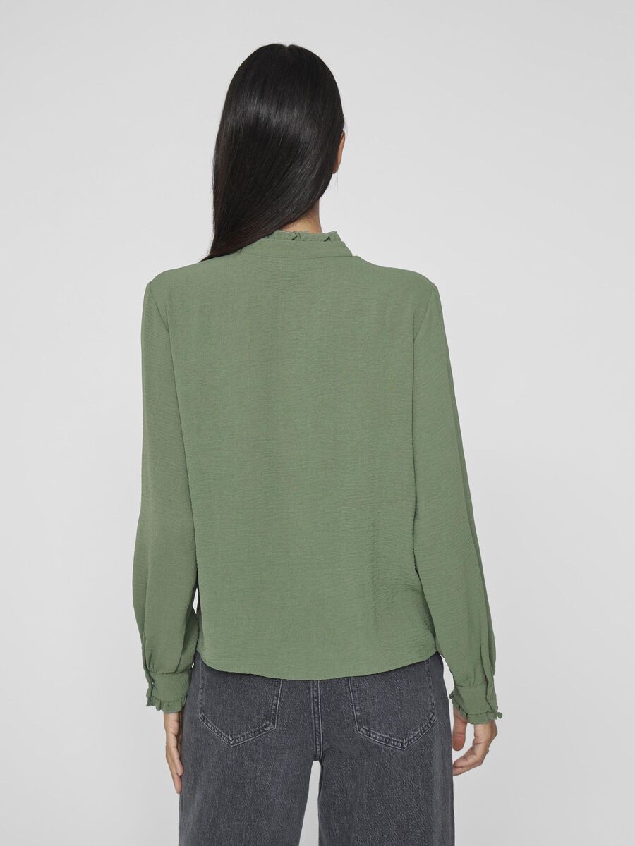 VILA HIGH NECK LONG SLEEVED TOP, Laurel Wreath, highres - 14109876_LaurelWreath_004.jpg