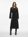 VILA LONG SLEEVED MIDI DRESS, Black, highres - 14107098_Black_005.jpg